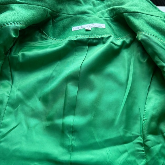 Kenneth Cole New York Vibrant Green Pea Coat - Picture 10 of 14